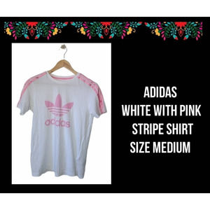 ADIDAS | WHITE W/PINK TOP  | SIZE MEDIUM